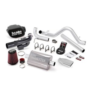Jeep Wrangler Performance Exhaust - Banks Power - Stinger System with AutoMind, Single Exhaust - Chrome - `12-`14